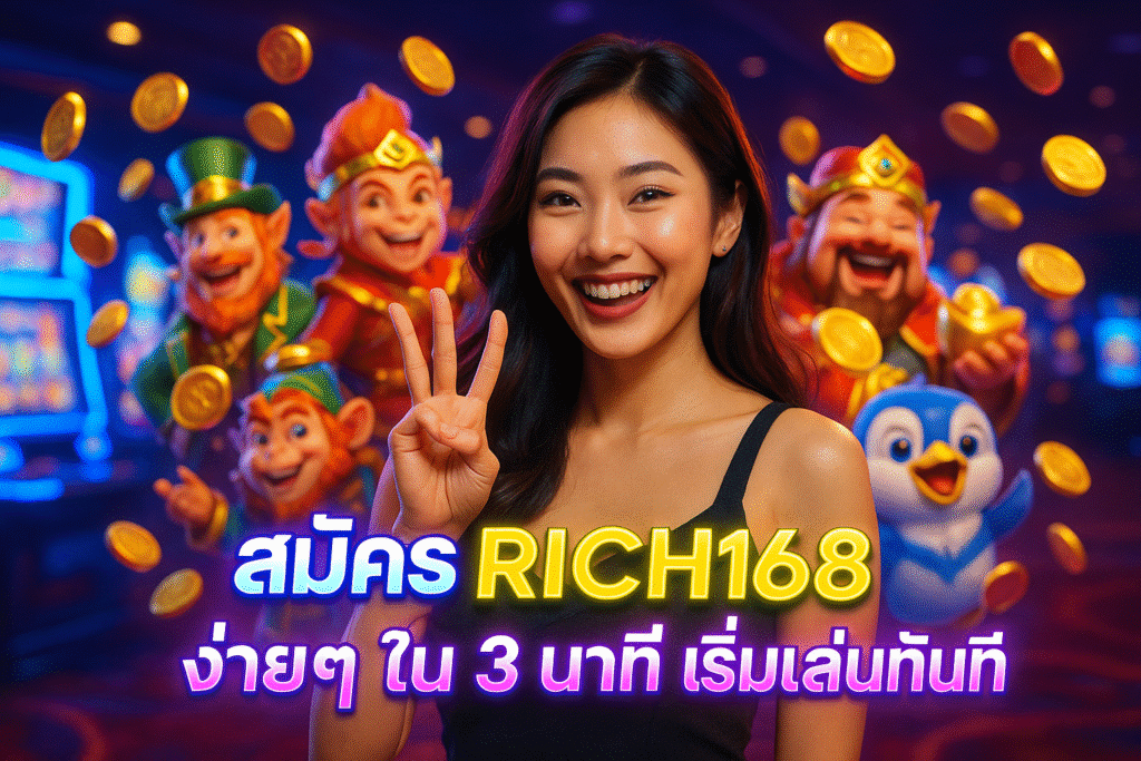 สมัคร RICH168 ง่ายๆ ใน 3 นาที เริ่มเล่นทันที