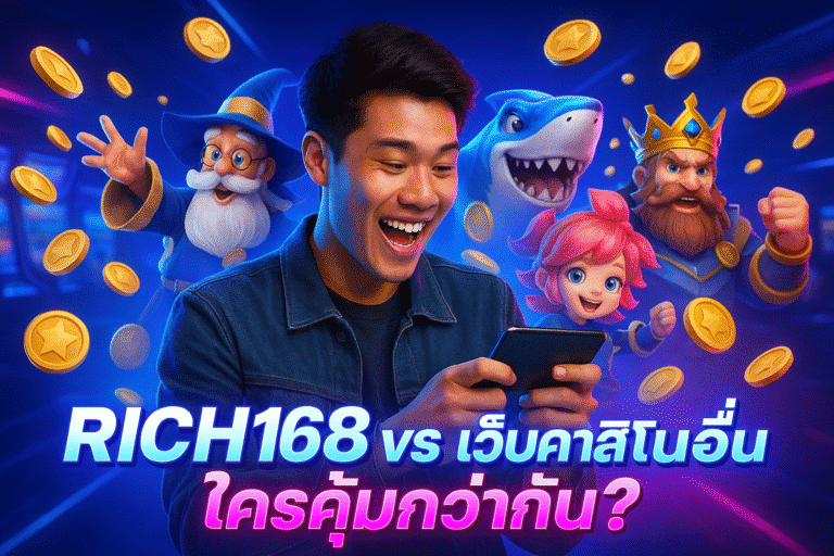 RICH168 vs เว็บคาสิโนอื่น ใครคุ้มกว่ากัน?