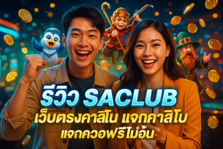 รีวิว SACLUB เว็บตรงคาสิโน แจกเครดิตฟรีไม่อั้น